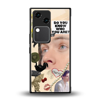 Harry Styles back phone cover | glass case for vivo v30