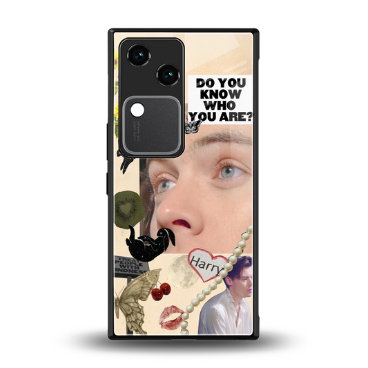 Harry Styles back phone cover | glass case for vivo v30