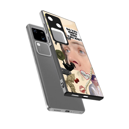 Harry Styles sleek vivo v30 cover with tempered glass back and TPU edges