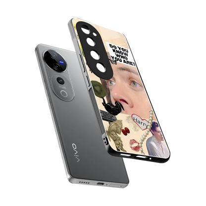 Harry Styles sleek vivo v40 pro cover with tempered glass back and TPU edges