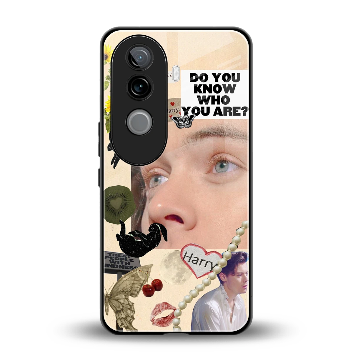 Harry Styles back phone cover | glass case for vivo v40e
