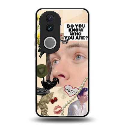 Harry Styles back phone cover | glass case for vivo v50