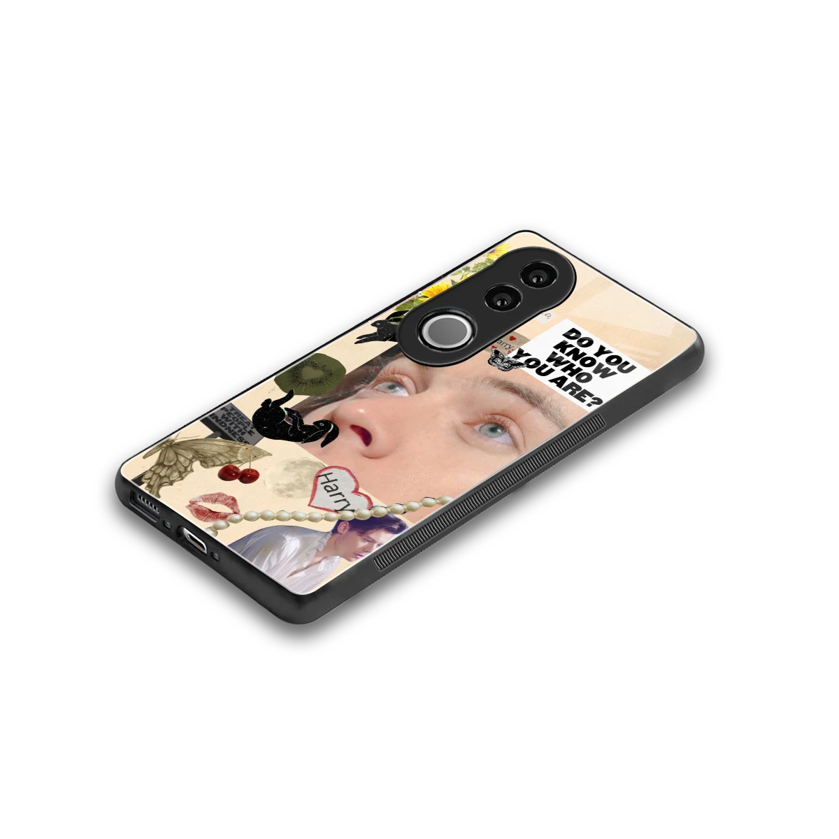 Harry Styles stylish phone case for vivo v50 | glossy glass and slim fit