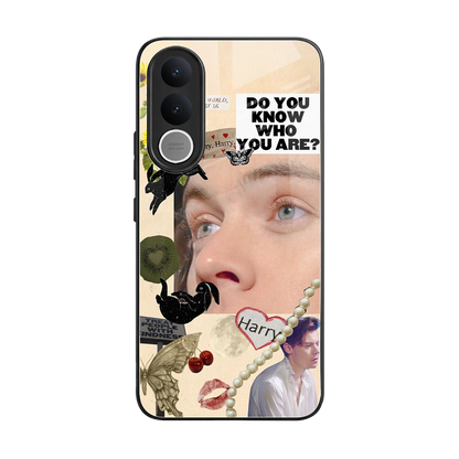 Harry Styles back phone cover | glass case for vivo v70 fe