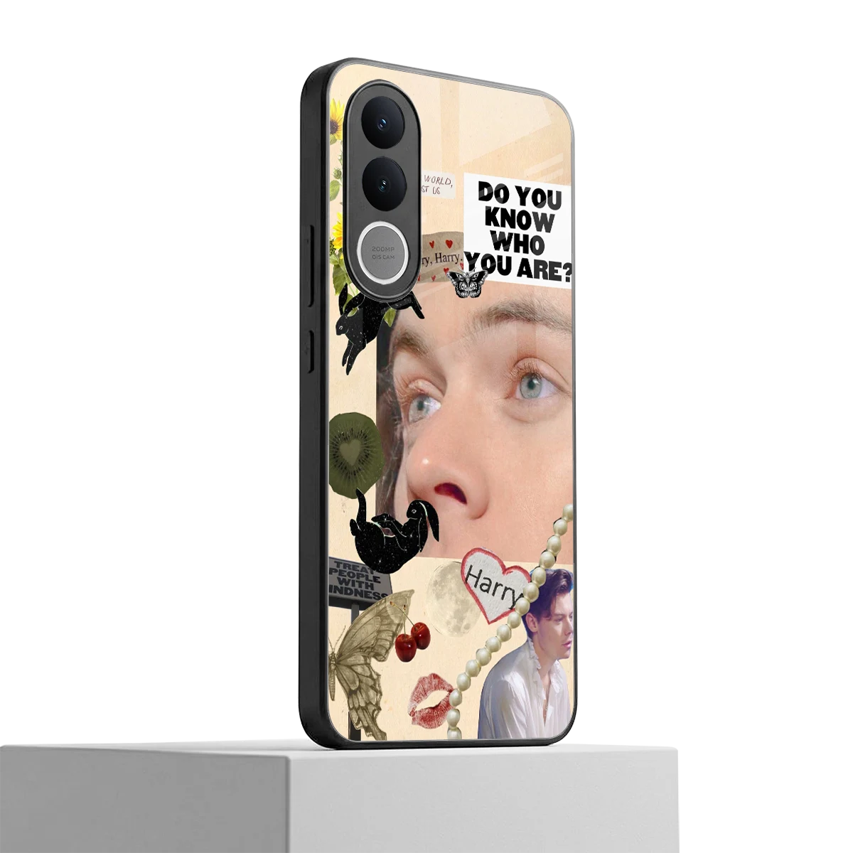 Harry Styles vivo v70 fe mobile cover | shockproof glass phone case
