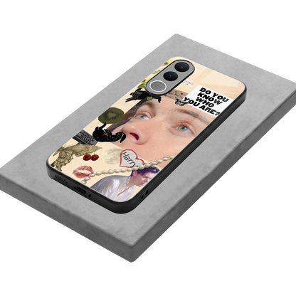 Harry Styles stylish phone case for vivo v70 fe | glossy glass and slim fit