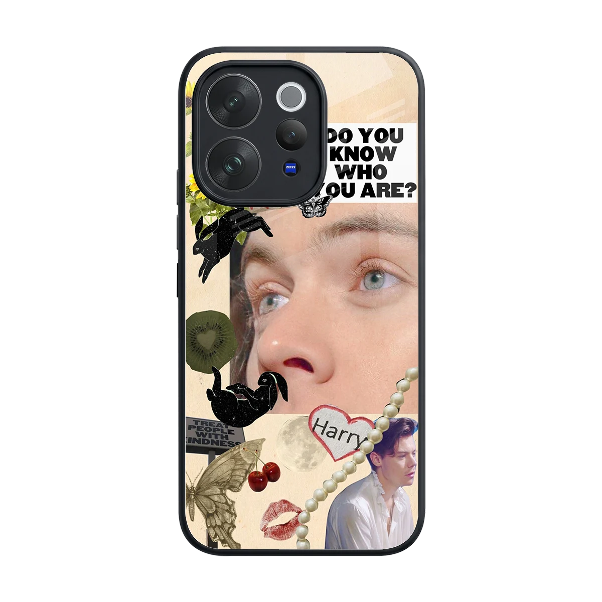 Harry Styles back phone cover | glass case for vivo v70