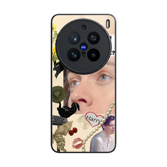 Harry Styles back phone cover | glass case for vivo x200 pro