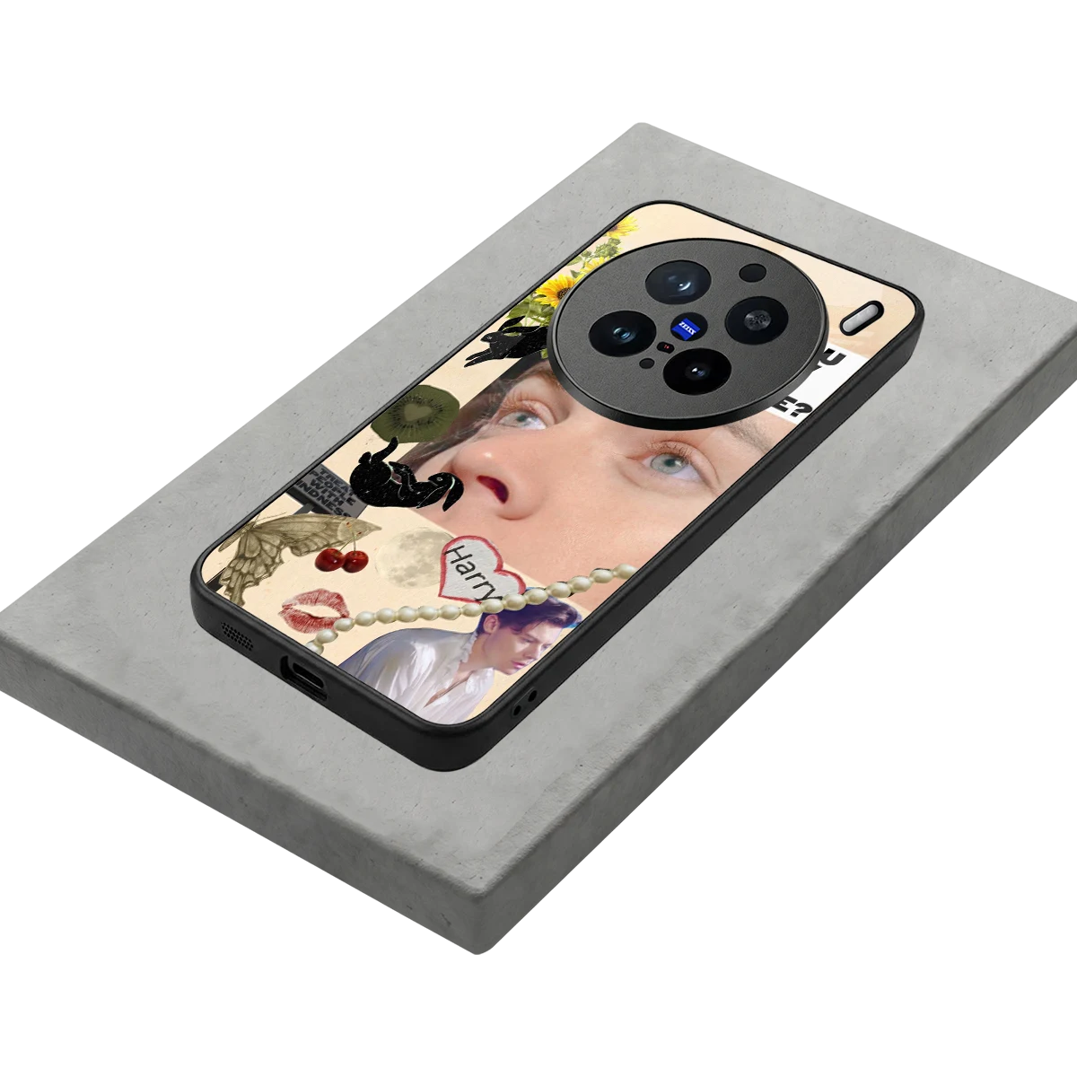 Harry Styles stylish phone case for vivo x200 pro | glossy glass and slim fit