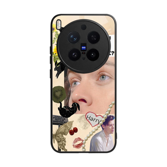 Harry Styles back phone cover | glass case for vivo x300 pro