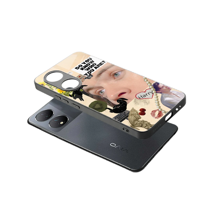 Harry Styles sleek Vivo-y100 cover with tempered glass back and TPU edges