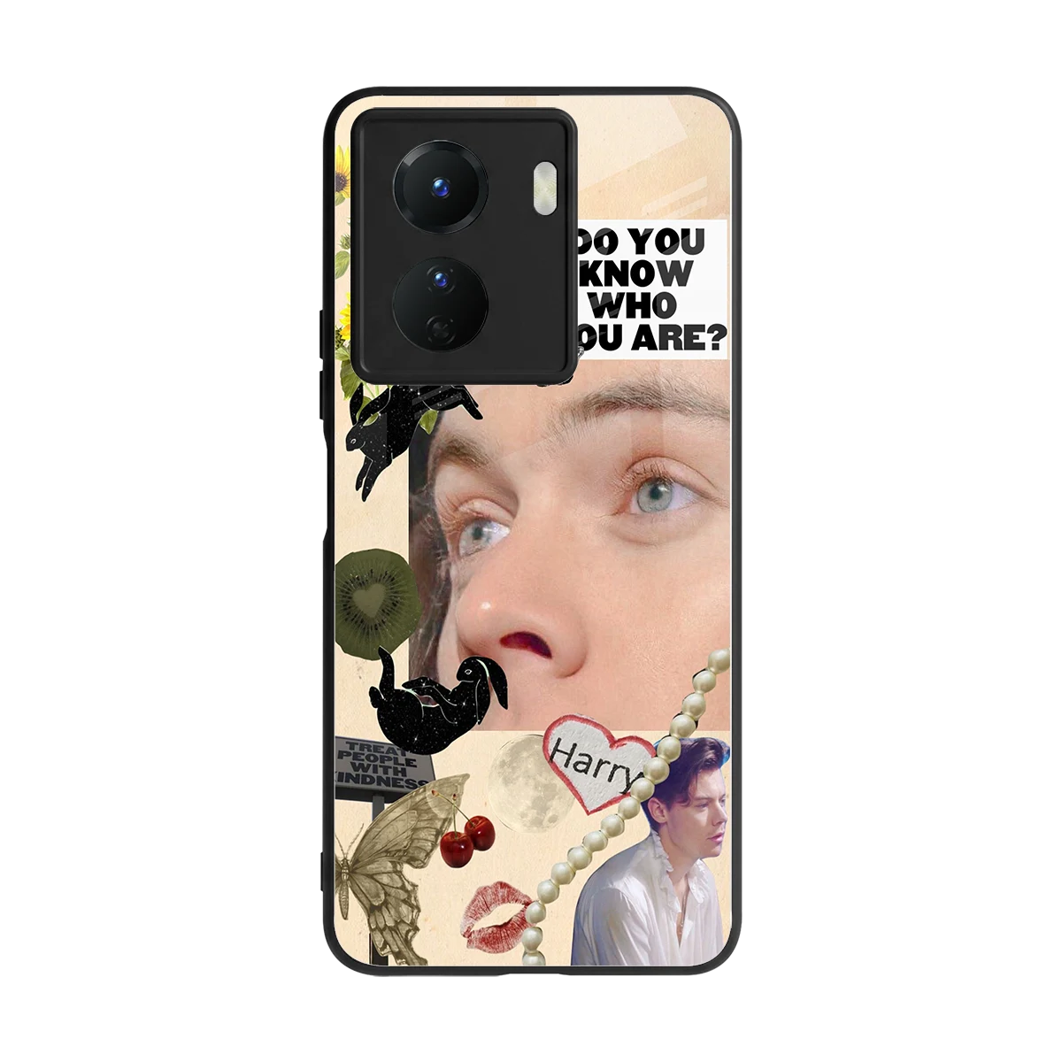 Harry Styles back phone cover | glass case for vivo y16