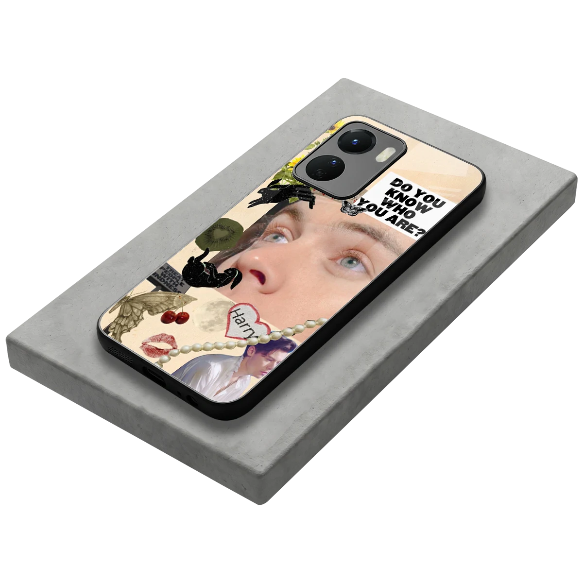 Harry Styles stylish phone case for vivo y16 | glossy glass and slim fit