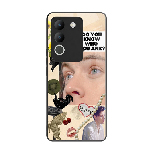 Harry Styles back phone cover | glass case for vivo y200 5g