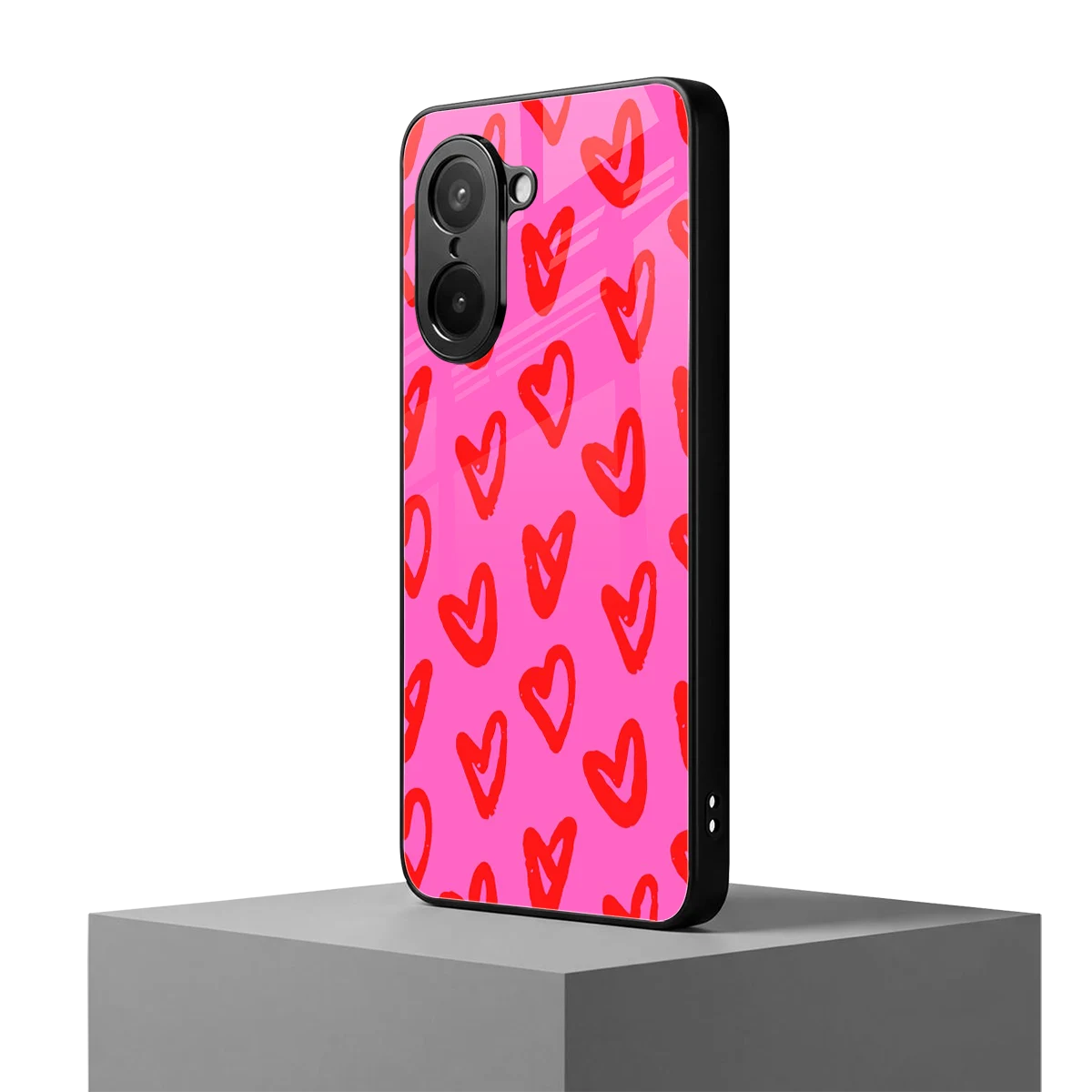 Heart Bloom oneplus nord ce5 5g mobile cover | shockproof glass phone case