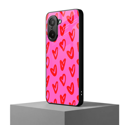 Heart Bloom oneplus nord ce5 5g mobile cover | shockproof glass phone case