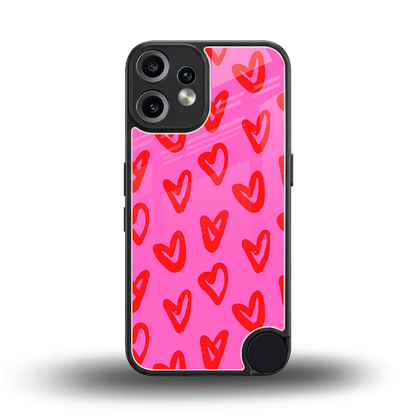 Heart Bloom back phone cover | glass case for cmf nothing phone 2 pro