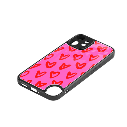 Heart Bloom stylish phone case for cmf nothing phone 2 pro | glossy glass and slim fit