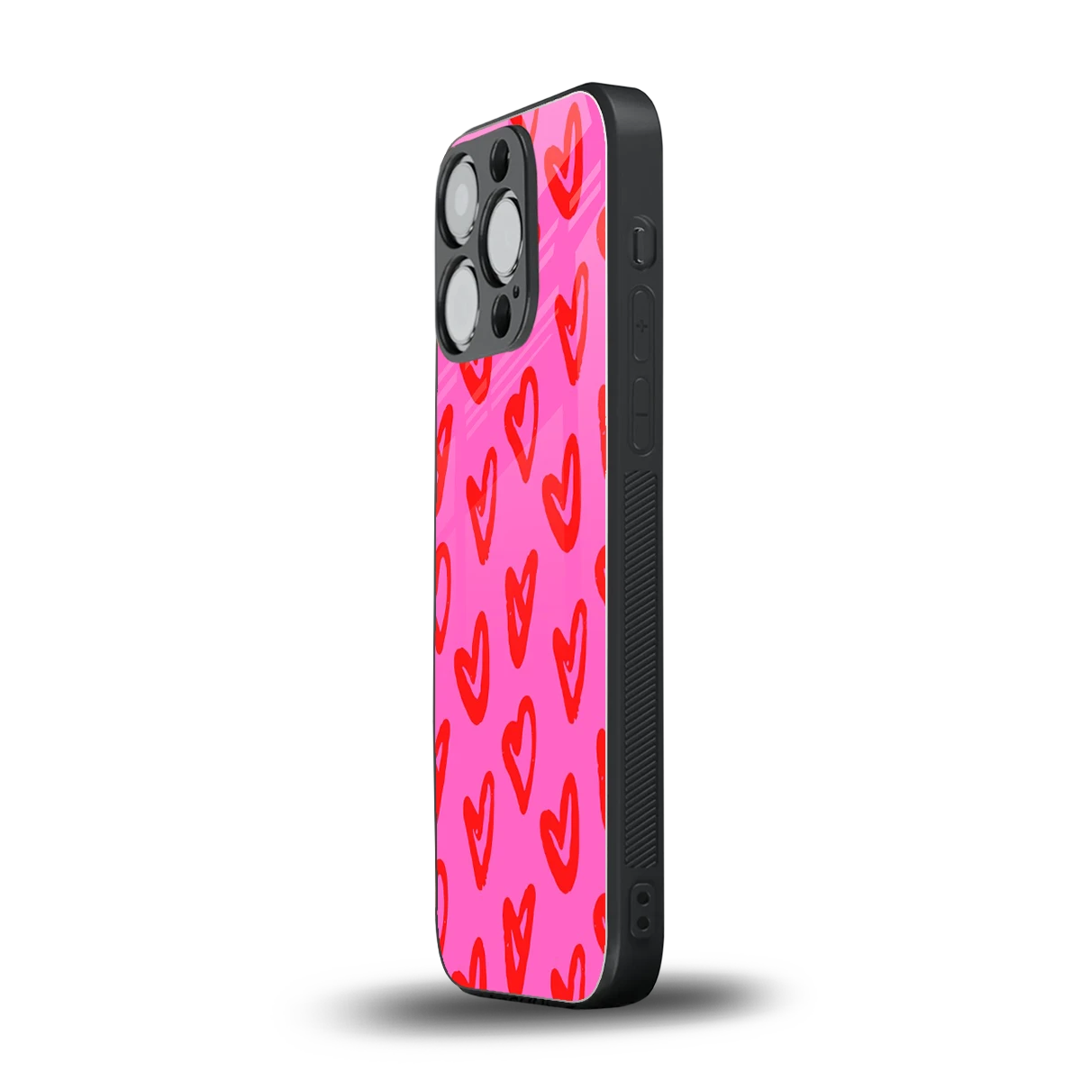 Heart Bloom iphone 13 pro mobile cover | shockproof glass phone case