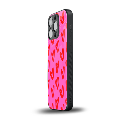 Heart Bloom iphone 12 pro mobile cover | shockproof glass phone case