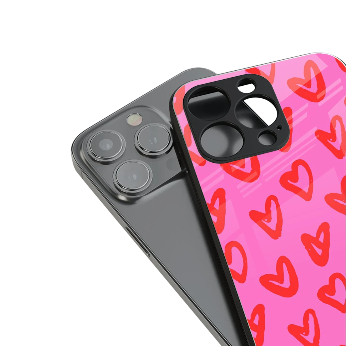 Heart Bloom stylish phone case for iphone 13 pro | glossy glass and slim fit