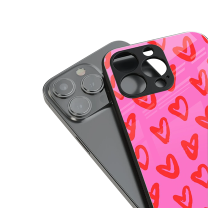 Heart Bloom stylish phone case for iphone 15 | glossy glass and slim fit