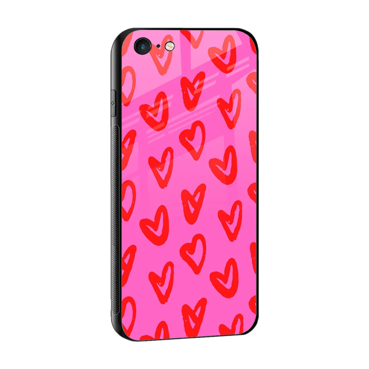 Heart Bloom sleek iphone 6 cover with tempered glass back and TPU edges
