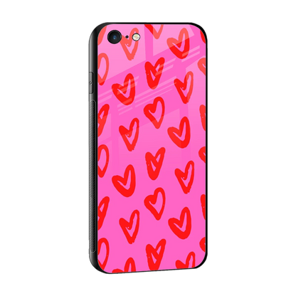 Heart Bloom sleek iphone 6 cover with tempered glass back and TPU edges