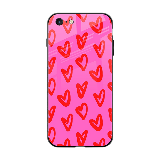 Heart Bloom back phone cover | glass case for iphone 6