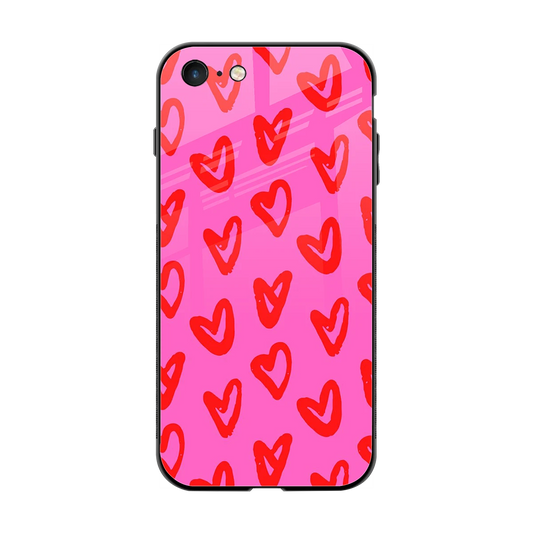Heart Bloom back phone cover | glass case for iphone 7