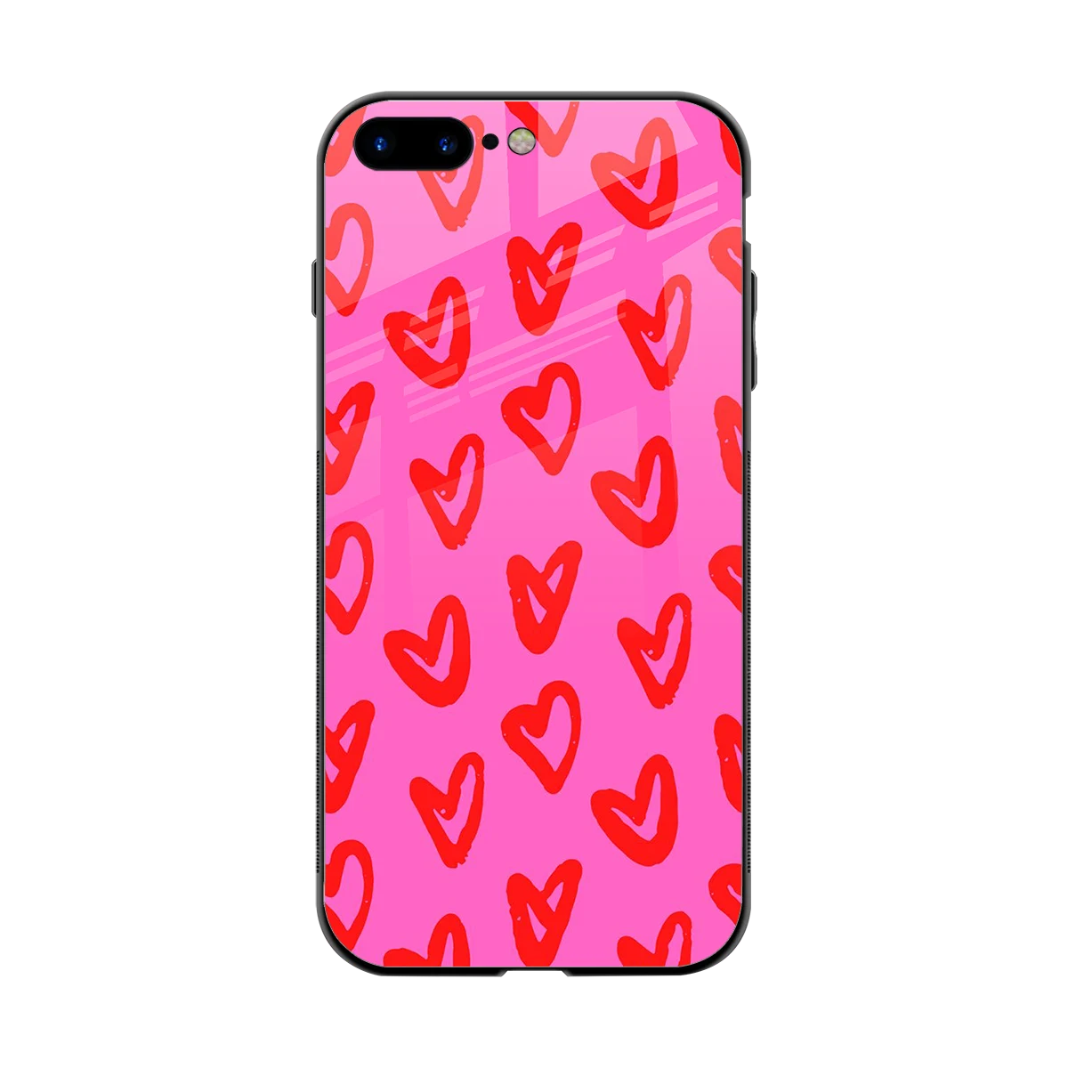 Heart Bloom back phone cover | glass case for iphone 8 plus