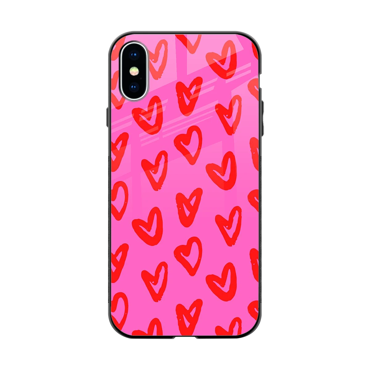Heart Bloom back phone cover | glass case for iphone x