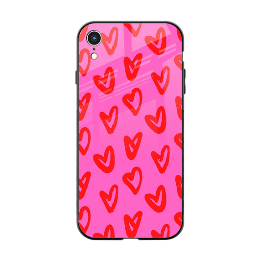Heart Bloom back phone cover | glass case for iphone xr