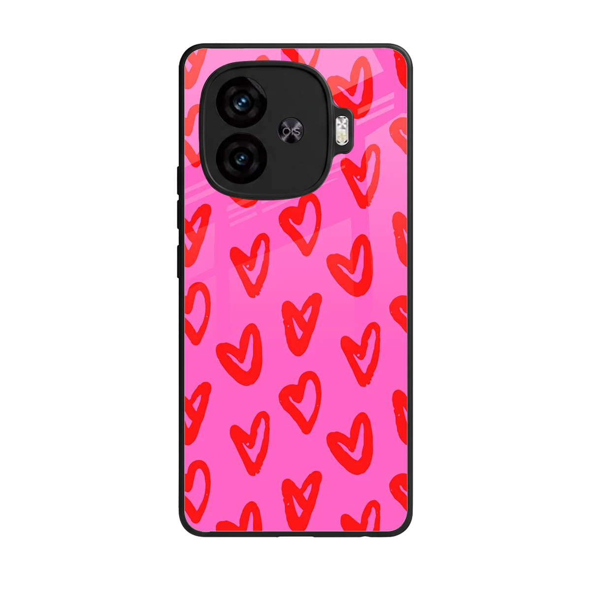 Heart Bloom back phone cover | glass case for iqoo neo 10r 5g