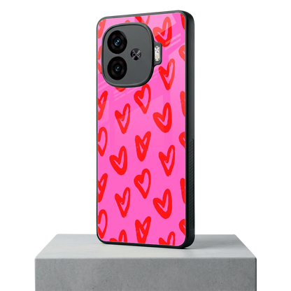 Heart Bloom iqoo neo 10r 5g mobile cover | shockproof glass phone case