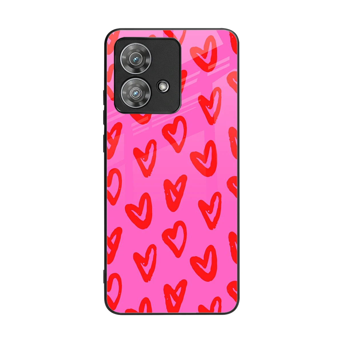 Heart Bloom back phone cover | glass case for motorola edge 40 neo 5g