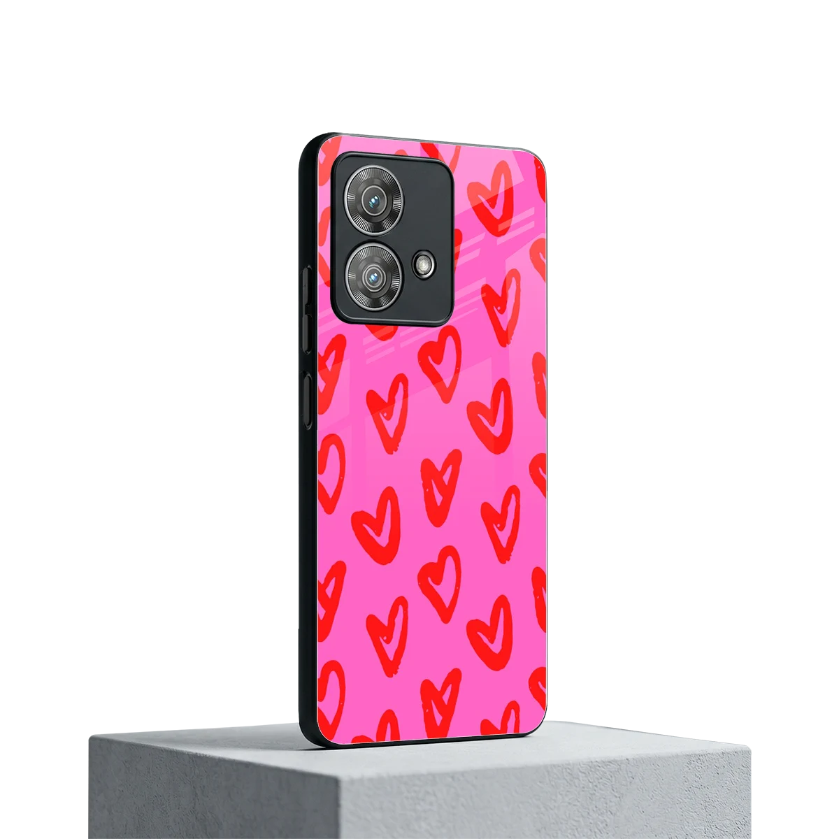 Heart Bloom motorola edge 40 neo 5g mobile cover | shockproof glass phone case