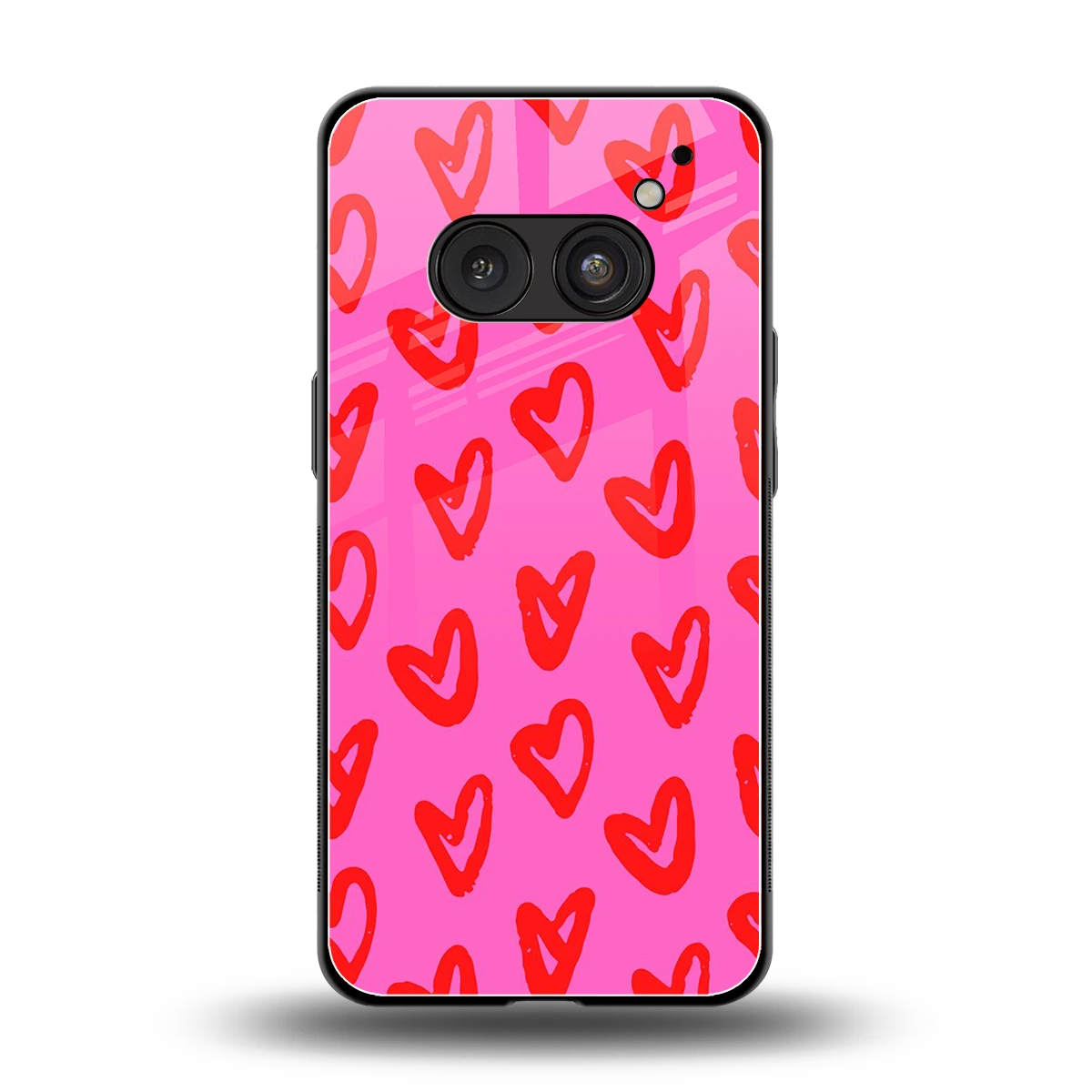 Heart Bloom back phone cover | glass case for nothing phone 2a