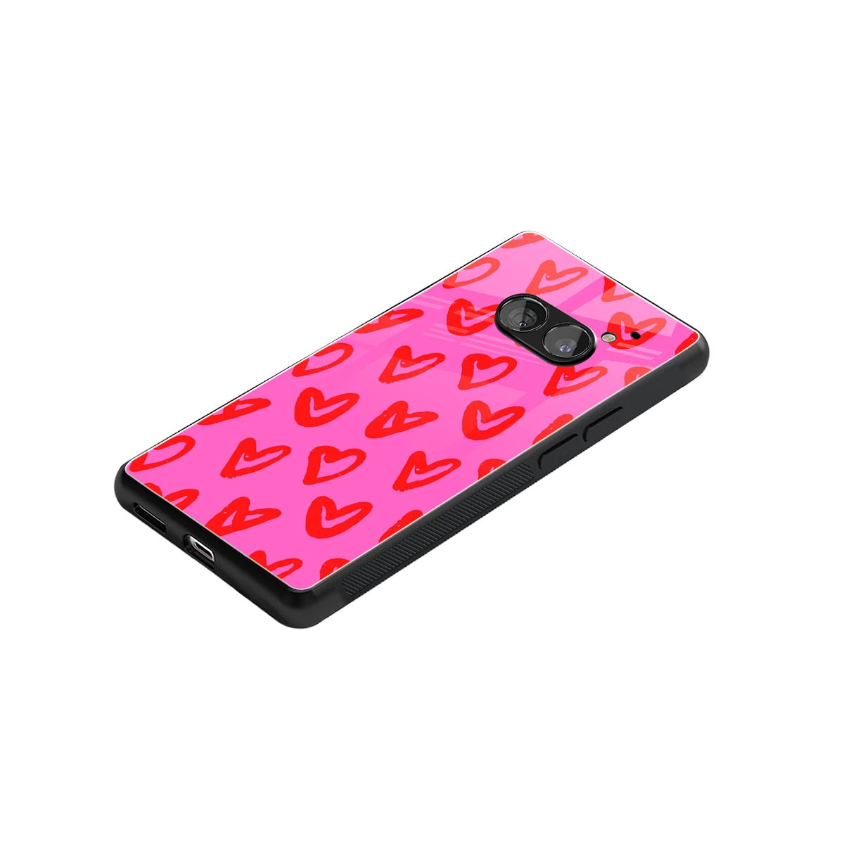 Heart Bloom stylish phone case for nothing phone 2a plus | glossy glass and slim fit