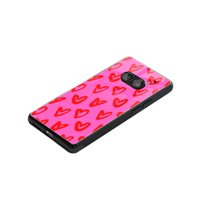Heart Bloom stylish phone case for nothing phone 2a plus | glossy glass and slim fit