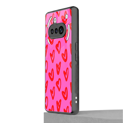 Heart Bloom nothing phone 3a mobile cover | shockproof glass phone case