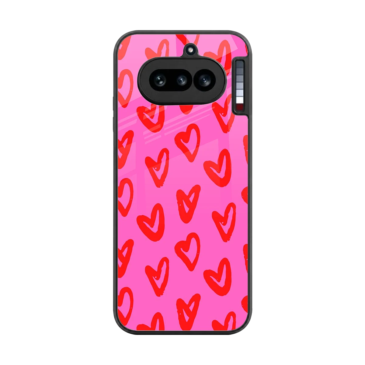 Heart Bloom back phone cover | glass case for nothing phone 4a