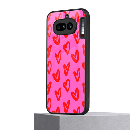 Heart Bloom nothing phone 4a mobile cover | shockproof glass phone case