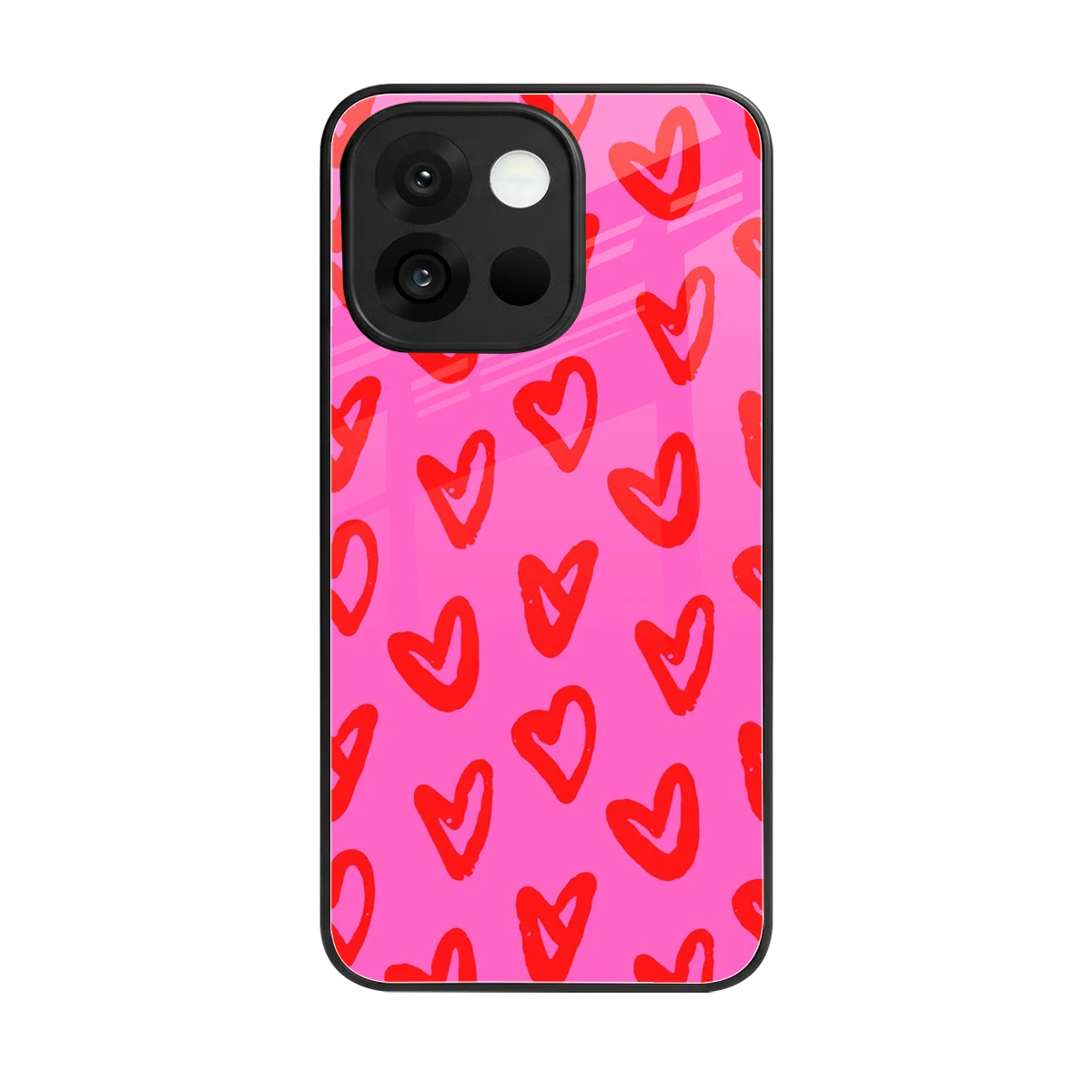 Heart Bloom back phone cover | glass case for oneplus 13s