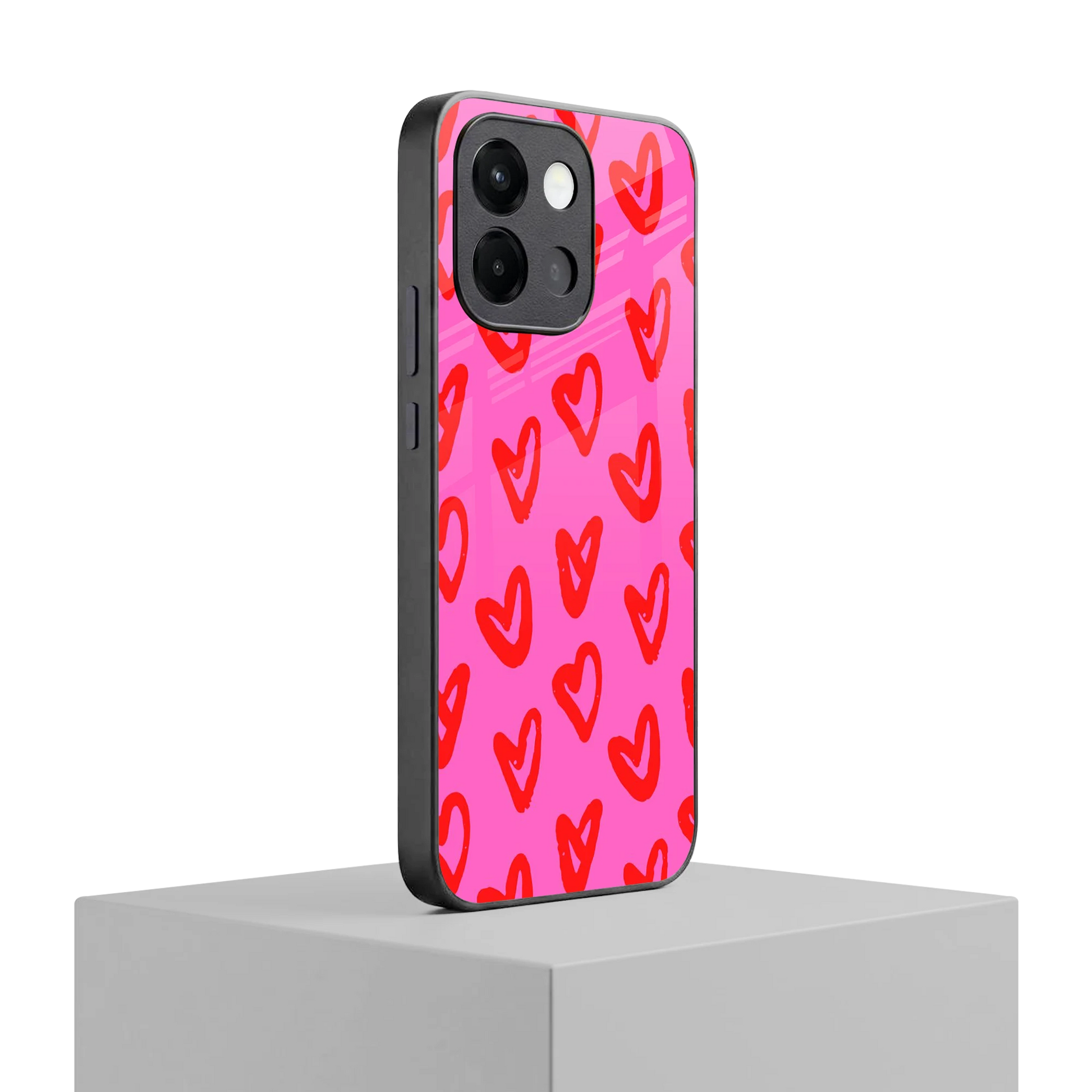 Heart Bloom oneplus 13s mobile cover | shockproof glass phone case