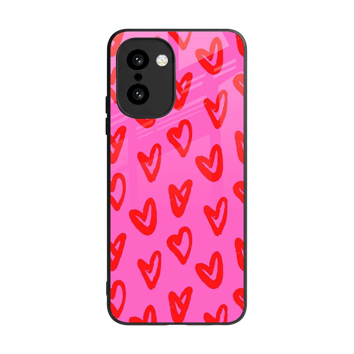 Heart Bloom back phone cover | glass case for oneplus 15r