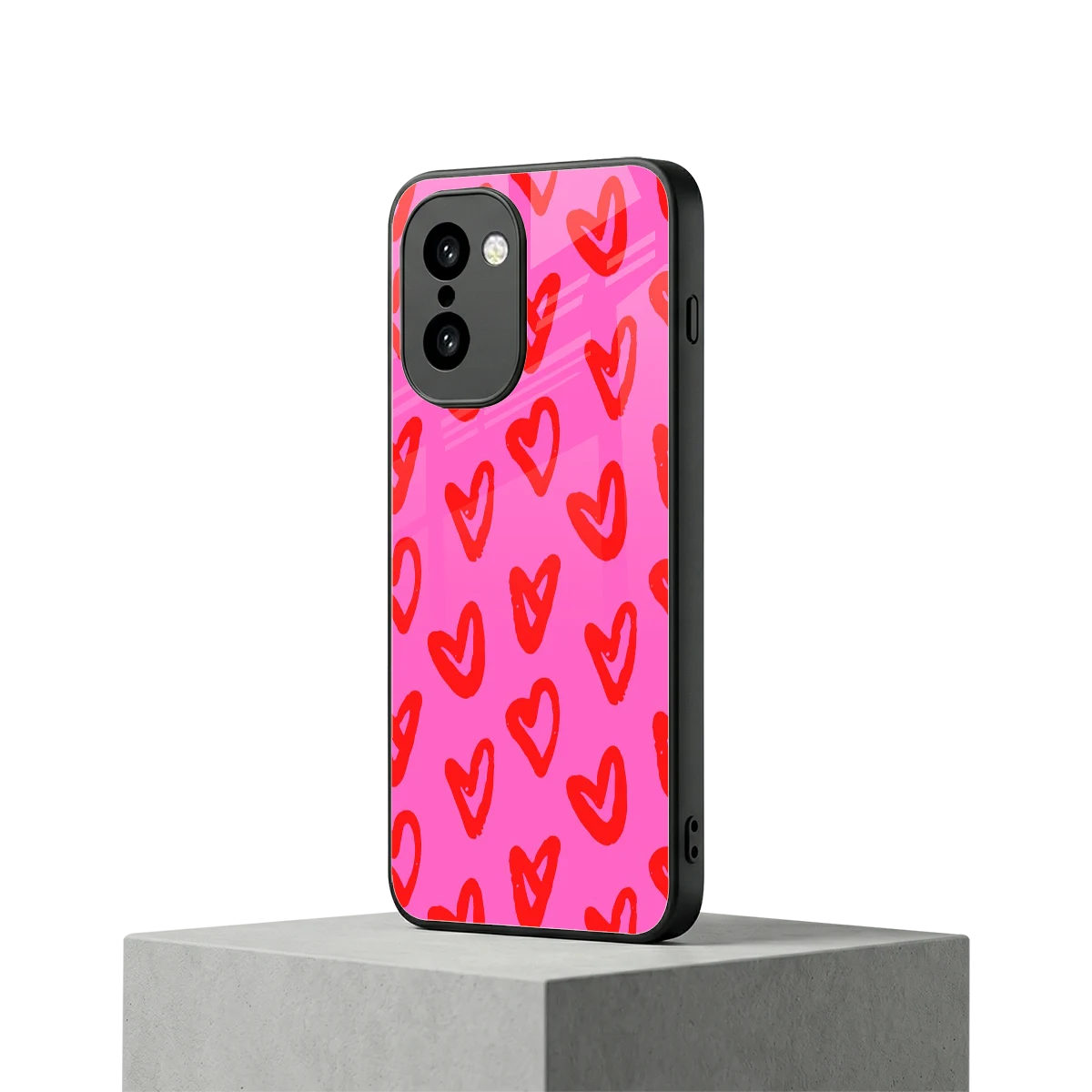 Heart Bloom oneplus 15r mobile cover | shockproof glass phone case