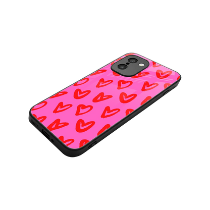 Heart Bloom stylish phone case for oneplus 15r | glossy glass and slim fit