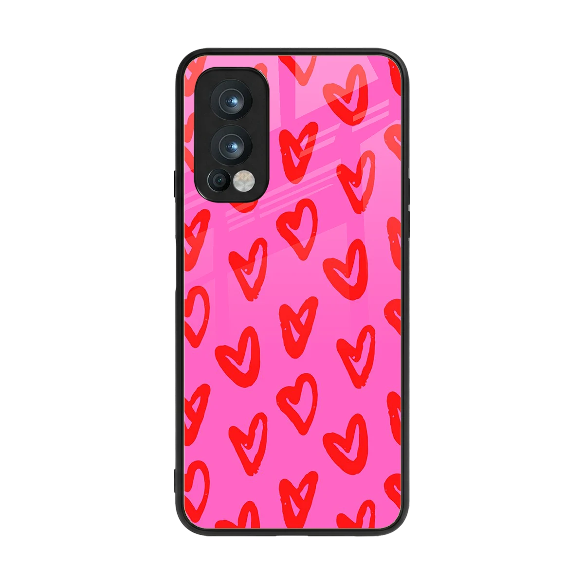 Heart Bloom back phone cover | glass case for oneplus nord 2