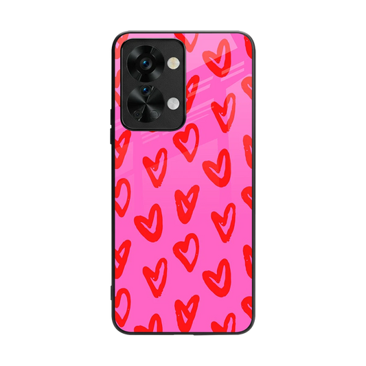 Heart Bloom back phone cover | glass case for oneplus nord 2t